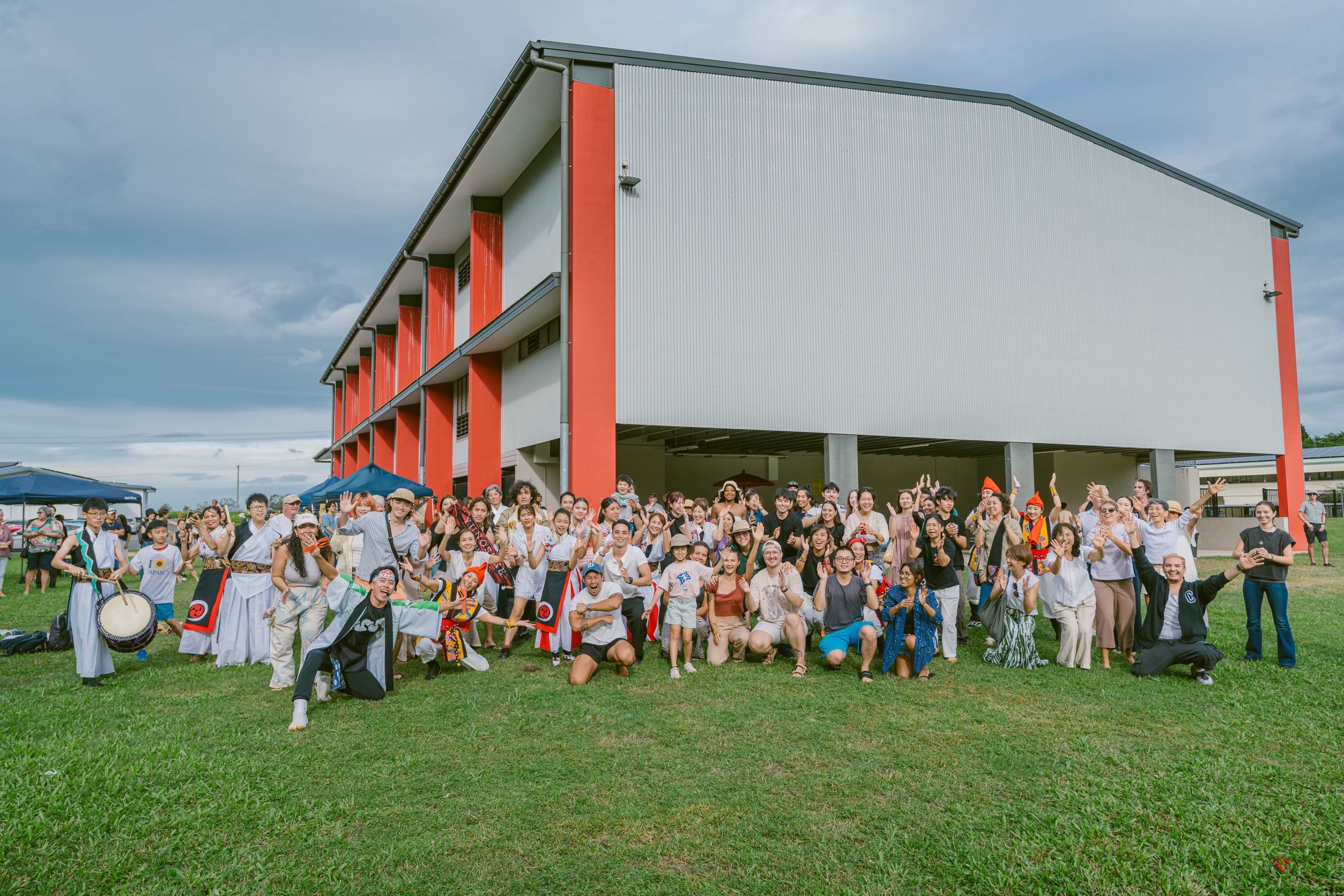 WA Arigatou Festival Cairns — group photo with multicultural participants